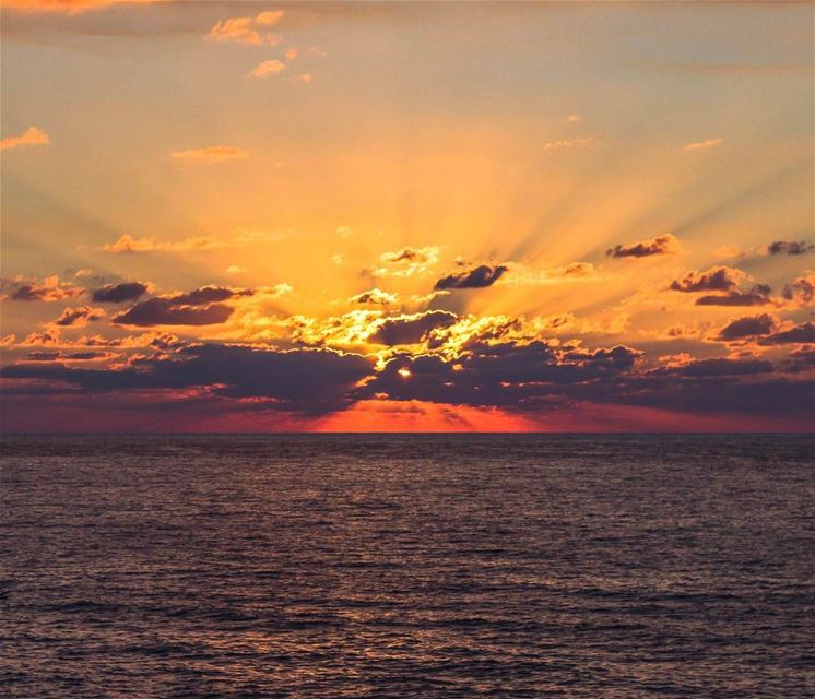 Sunset Beirut khaldah landscape nature sunshine cloudy lebanon_hdr... (Khaldah, Mont-Liban, Lebanon)