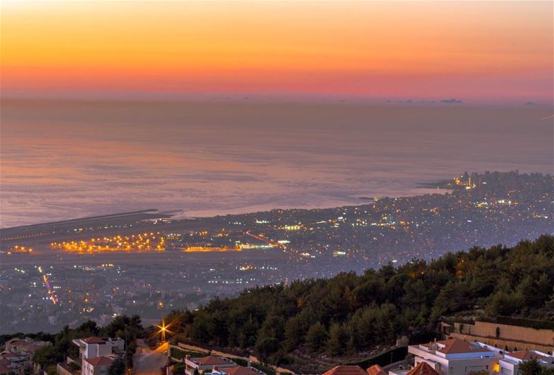  Sunset Beirut twilight landscape nature skyporn lebanon_hdr super_lebanon... (Keyfoun - كيفون)