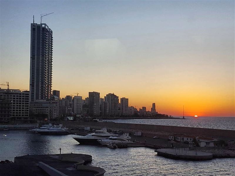 Sunset beirut yachtclub libanon  zaytounabay sunsetporn sunsets ... (Beirut, Lebanon)