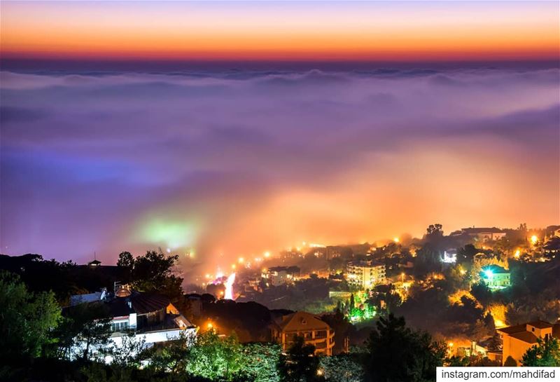 Sunset clouds mountains lebanon aunraus Pysglb Nature Landscape... (Kayfun, Mont-Liban, Lebanon)