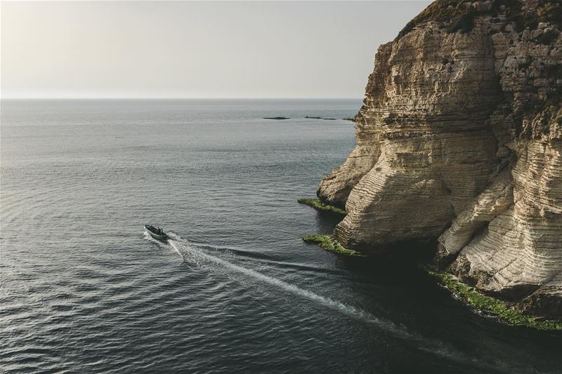 Sunset Cruise 🌅🌊- lebanon  raouche  rock  sea  boat  adventure ... (Raouché Arjaan)