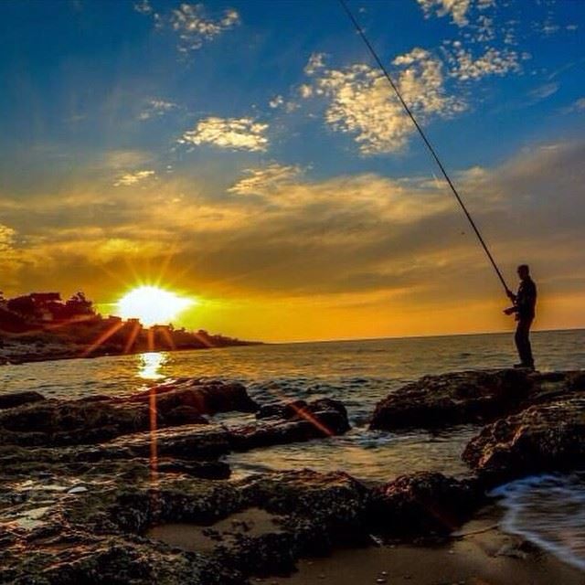  sunset  fisherman  sea  amazinglebanon  authenticlebanon  i_love_lebanon ...