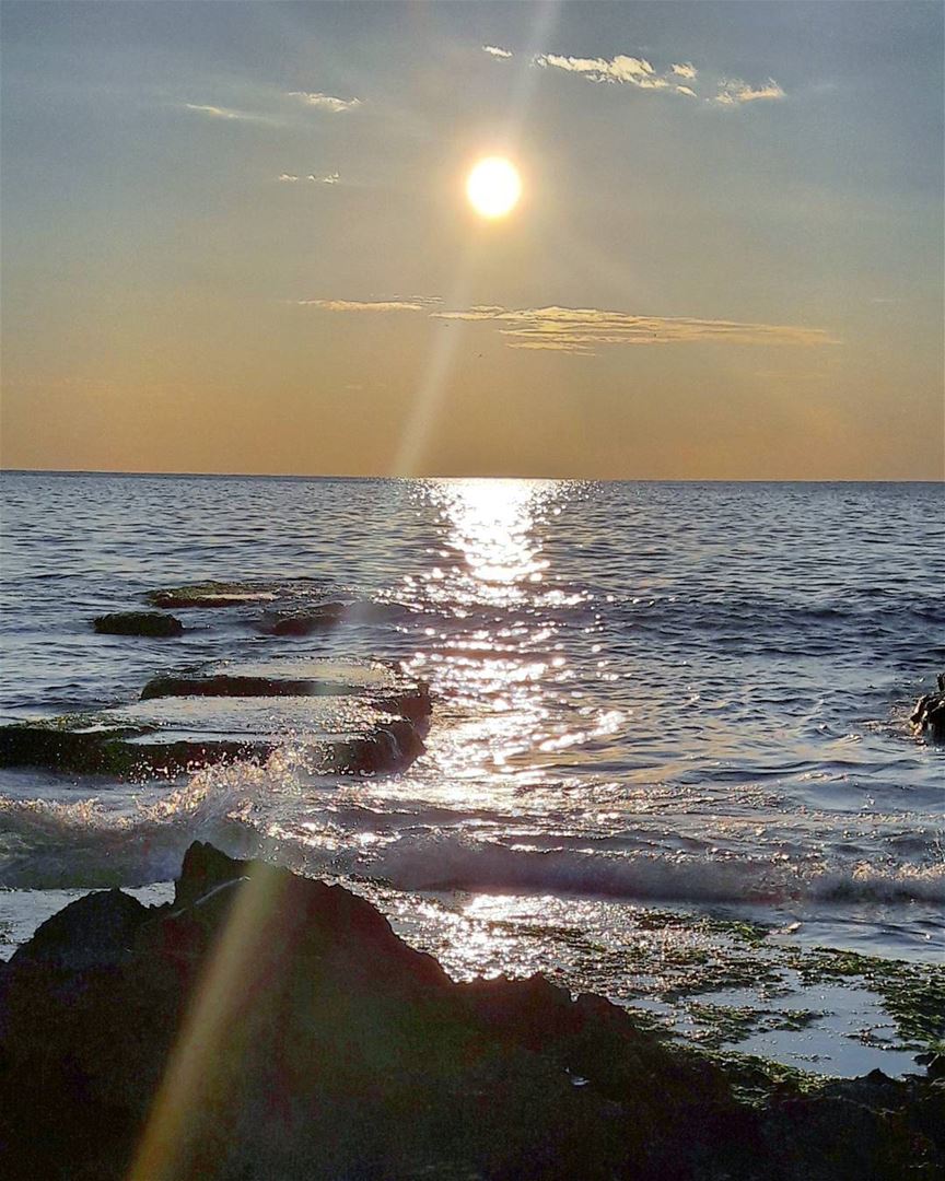 Sunset from AbdelWahhab island 🌅 Beach  Abdelwahhab_Island  Island ... (جزيرة عبد الوهاب)