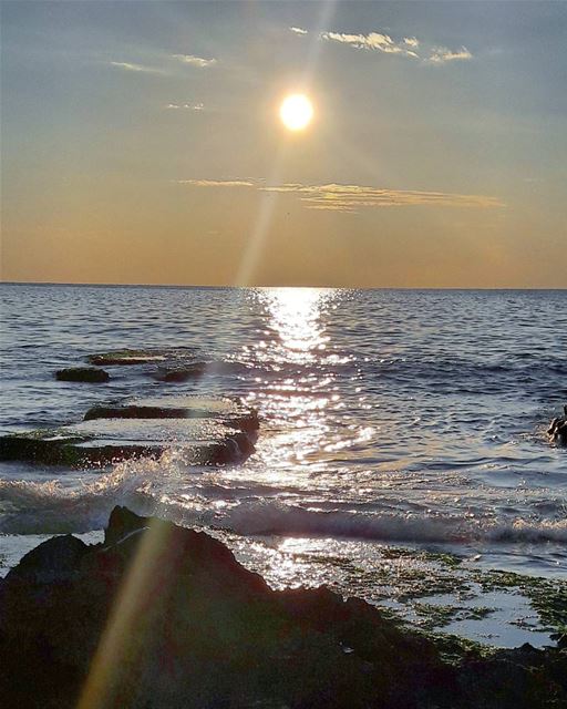 Sunset from AbdelWahhab island 🌅 Beach  Abdelwahhab_Island  Island ... (جزيرة عبد الوهاب)