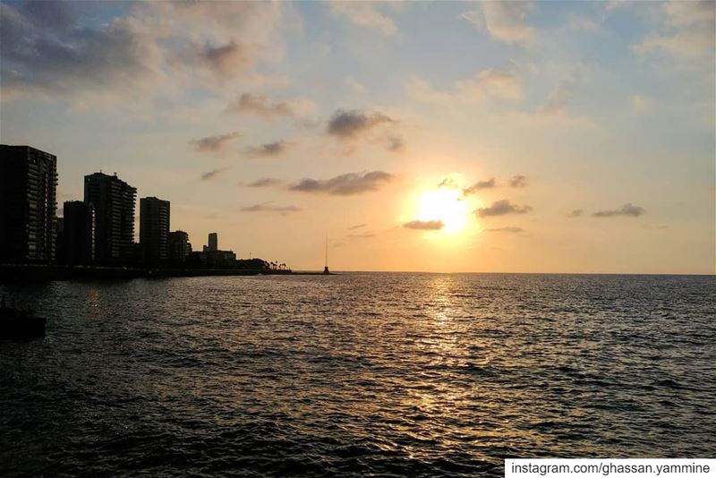 Sunset in Beirut...By  Ghassan_Yammine  sunset_vision  sunset_hub ... (Beirut, Lebanon)