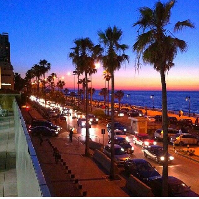 Sunset in Beirut.