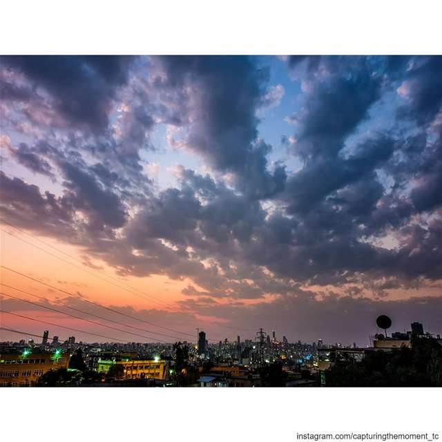  sunset lebanon fanar city sky lights skyscrapers cityoflight night... (Fanar, Mont-Liban, Lebanon)