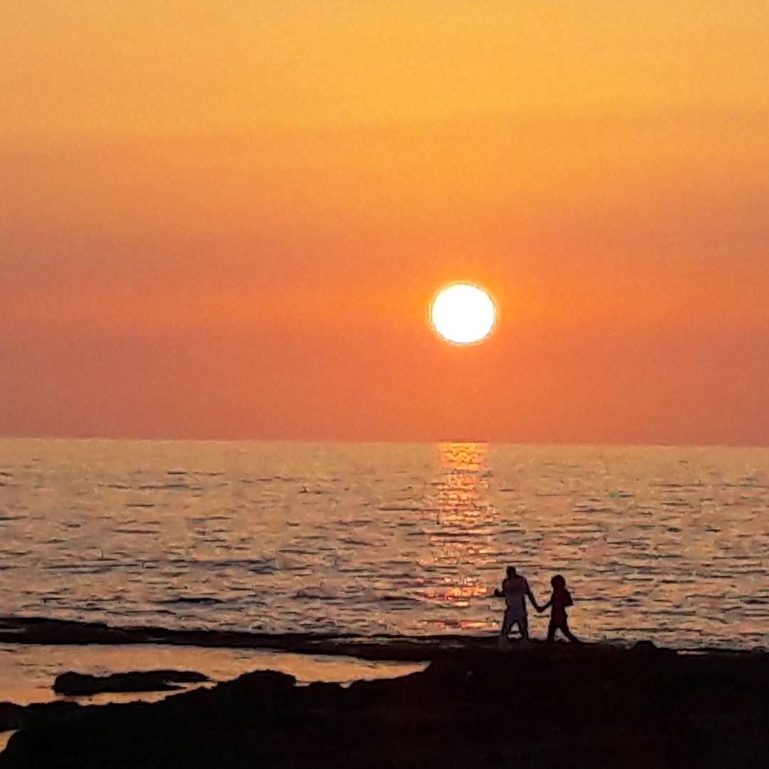 Sunset moments are so romantic when we spend it together ❤ nofilter ... (Tripoli, Lebanon)