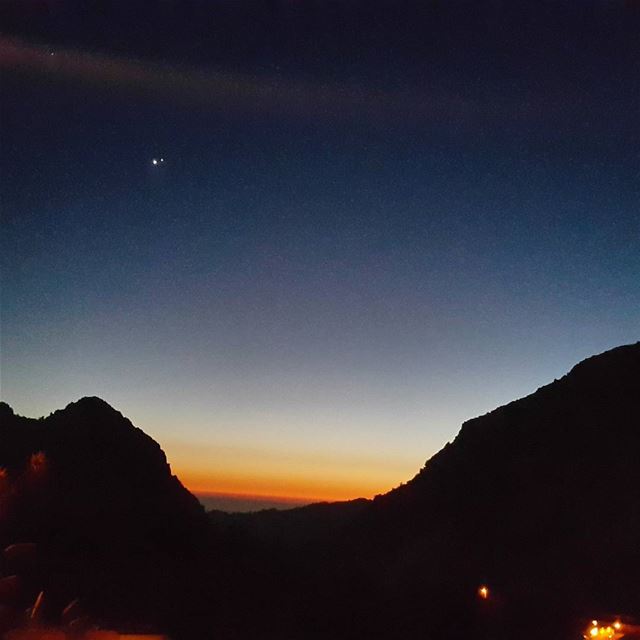  sunset  nofilter  venus  mars  summernight  nightfall  laqlouq  lebanon ...