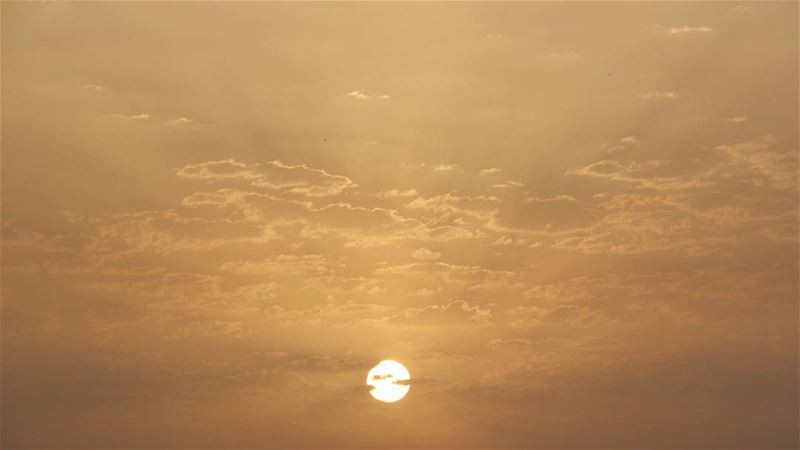 Sunset over Beirut coast... lebanese  sunset  sunshine  clouds  sky ... (Hamra street , Beirut - شارع الحمرا ، بيروت)