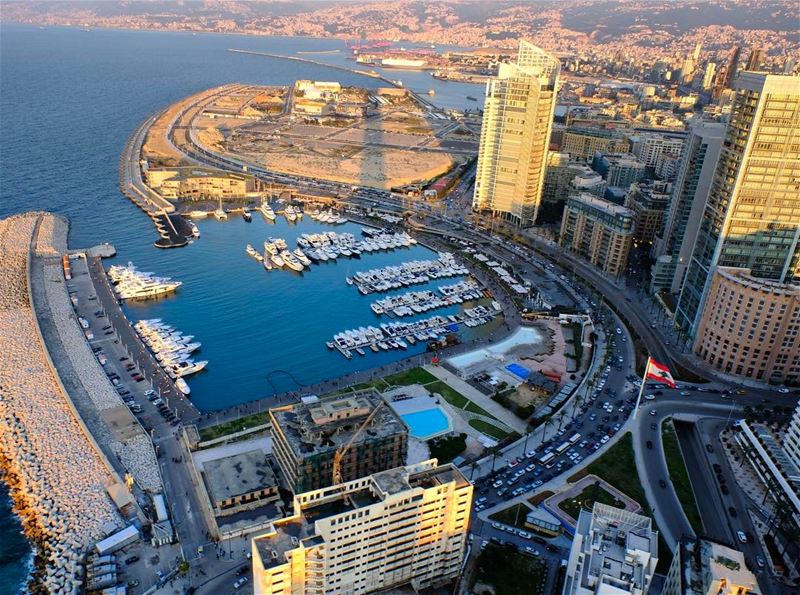 Sunset over Beirut Marina  travel  sunset  spring  beirut  lebanon ... (Beirut, Lebanon)
