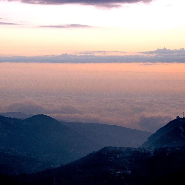 Sunset over the clouds. From tannourine. Shot taken by me. ( ...