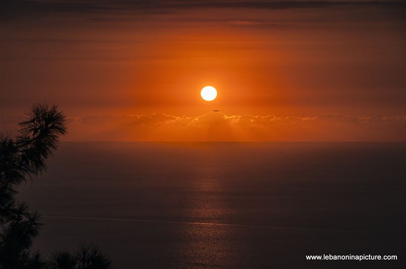Sunset Over the Sea From Santa Maria Harissa