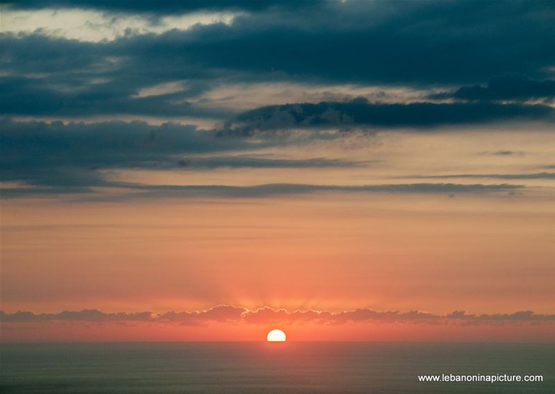 Sunset Over the Sea From Santa Maria Harissa