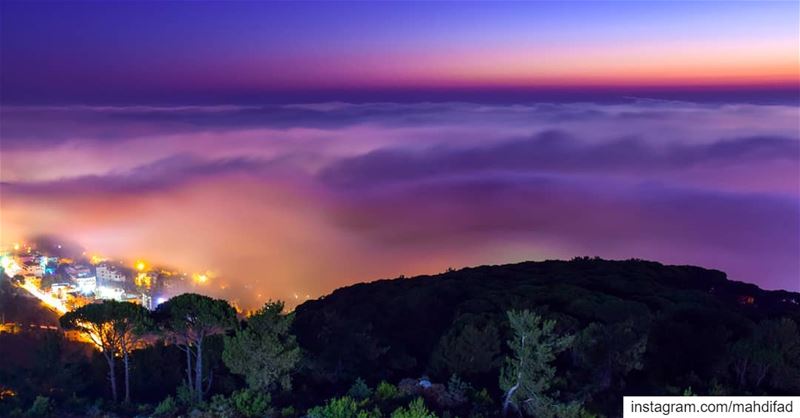  Sunset pysglb kayfun mountains  clouds lebanon photography... (Kayfun, Mont-Liban, Lebanon)