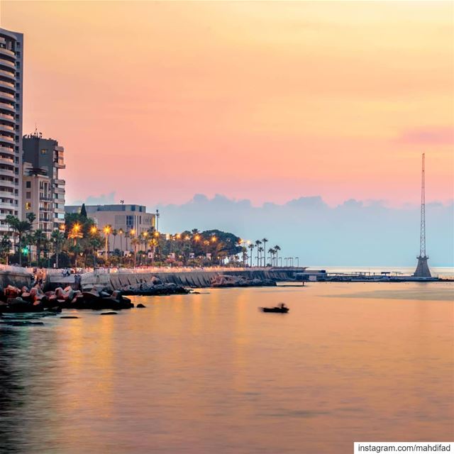  Sunset pysglb sea beirut clouds lebanon photography landscapephotography... (Beirut, Lebanon)