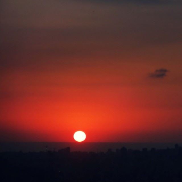  sunset red view over beirut Lebanon beautiful sun proudlylebanese...