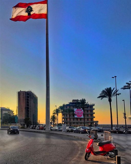 Sunset rides are the best! 🛵 (Saint-George Hotel,Yacht Club & Marina)