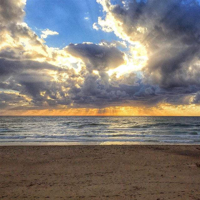  sunset  sea  nature  naturelovers  naturecolors  clouds  cloudporn ... (Beirut, Lebanon)