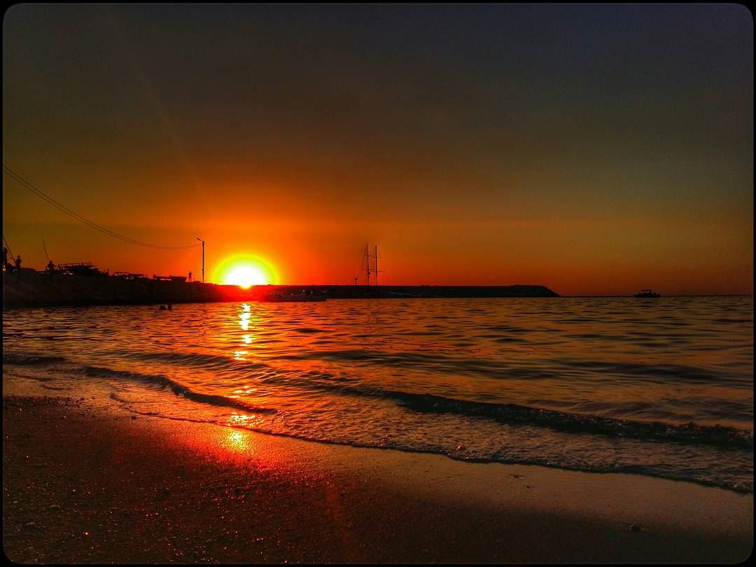  sunset  shore  sea  amber  sand  beach  seaside  mediterranean  skyline ... (Marina Dbayeh)