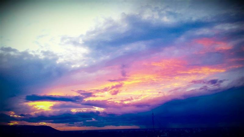  sunset  sky  winter  clouds  cloudysky  awesomeshots ... (Mejdlaya-Zgharta)