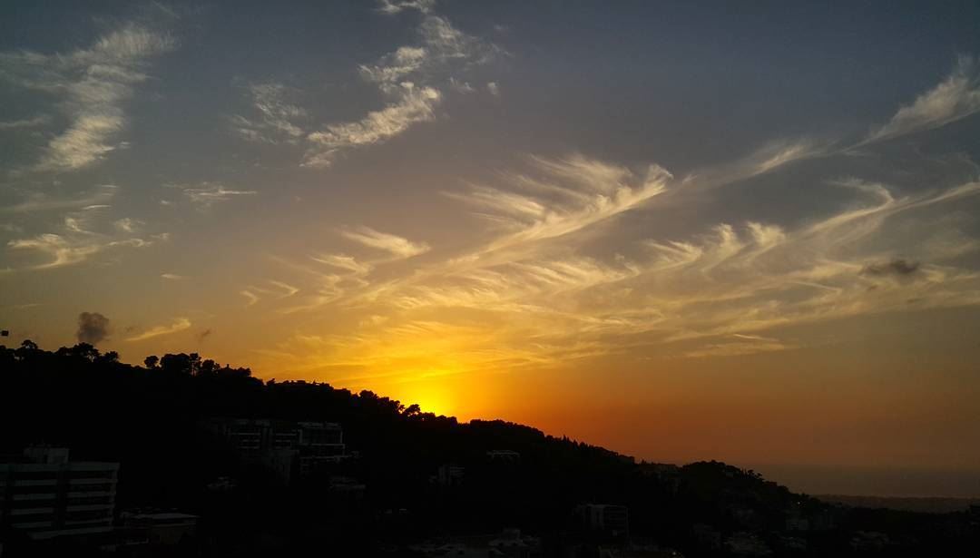  sunset  skylovers  sky  sun  clouds  of  october  end  ig_lebanon  igers ... (Baabda)