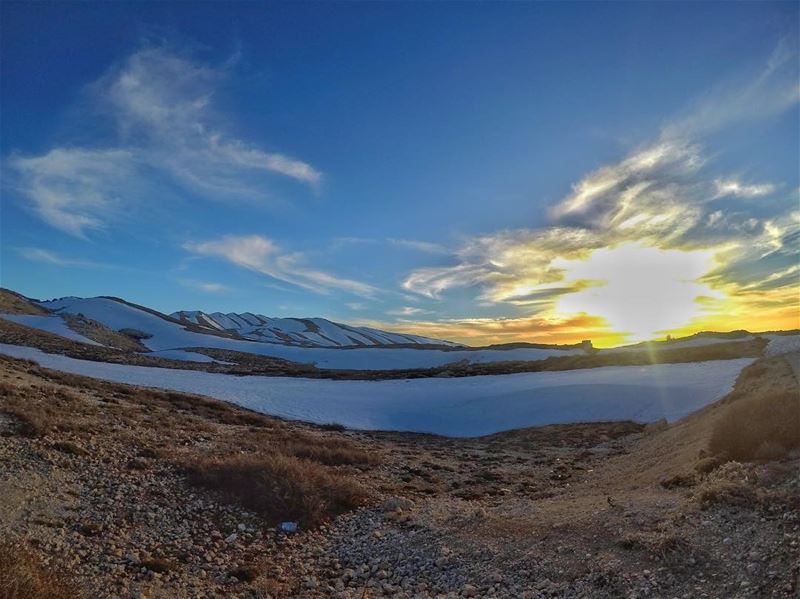  Sunset +  Snow = Perfect Combination......... GoProHero5 ... (عيون السيمان كفردبيان)