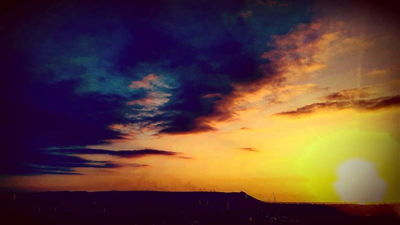 sunset  sun  clouds  cloudysky   beautifulsky  bluesky  blacksky ... (Mejdlaya-Zgharta)