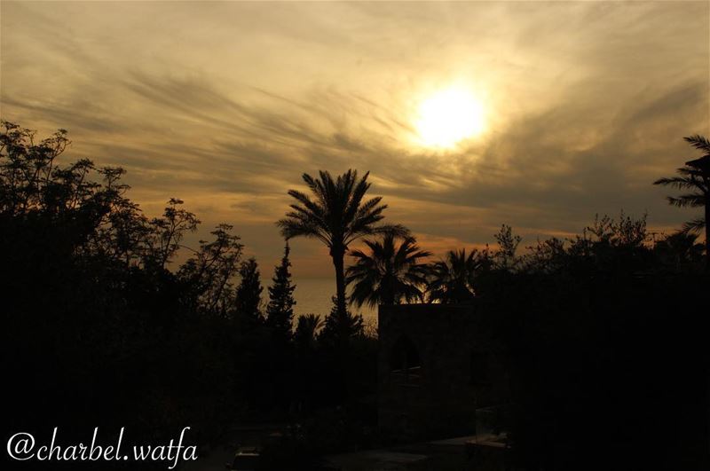   Sunset  sun  sky  skyporn  cloudporn  nature  clouds  horizon ... (Byblos-  Old Port)