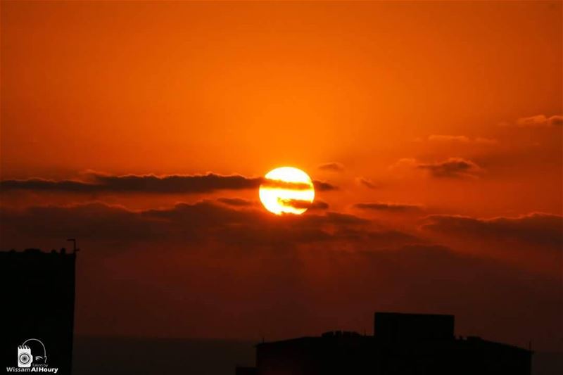  sunset sun sunray clouds beirut lebanon... (Beirut, Lebanon)