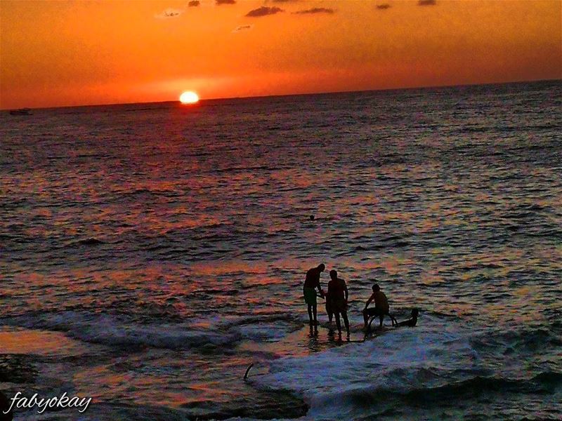  sunset sunsetlovers soliel sol canon_photos  fishman naturelovers... (Beirut, Lebanon)