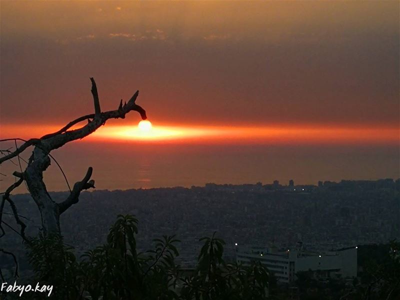  sunset sunsetporn sun skyline sky  sunsetlovers skylovers lebanon nature ... (Beirut, Lebanon)