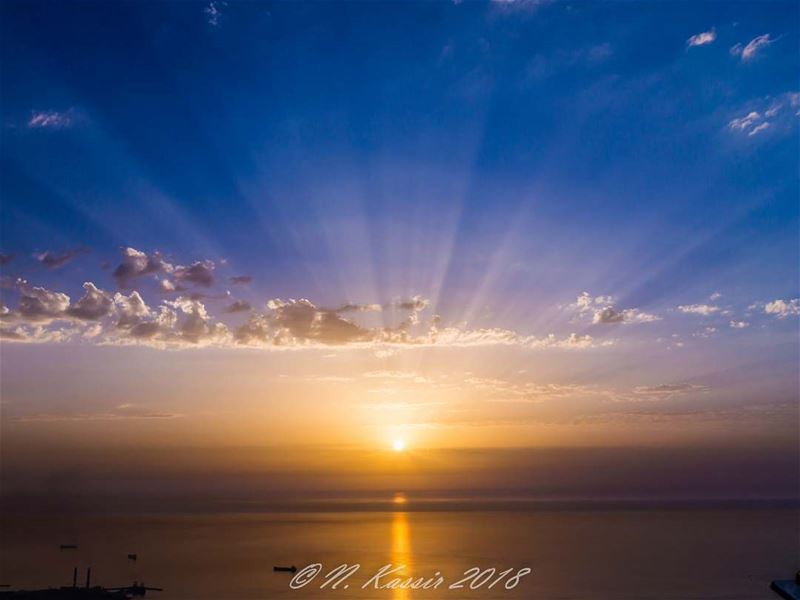  sunset  water  reflection  clouds  sky  ig_great_shots ... (Harîssa, Mont-Liban, Lebanon)