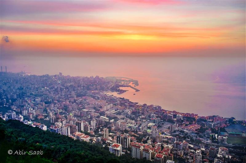 Sunset will always remain the most magical & fanciful time of thd day to... (Harîssa, Mont-Liban, Lebanon)