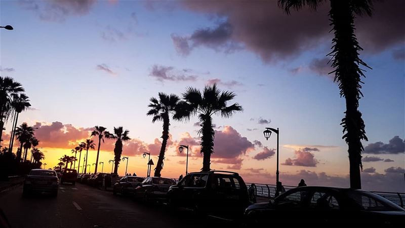 //Sunsets are proof that endings can be beautiful too.// livelovelebanon... (Beirut, Lebanon)