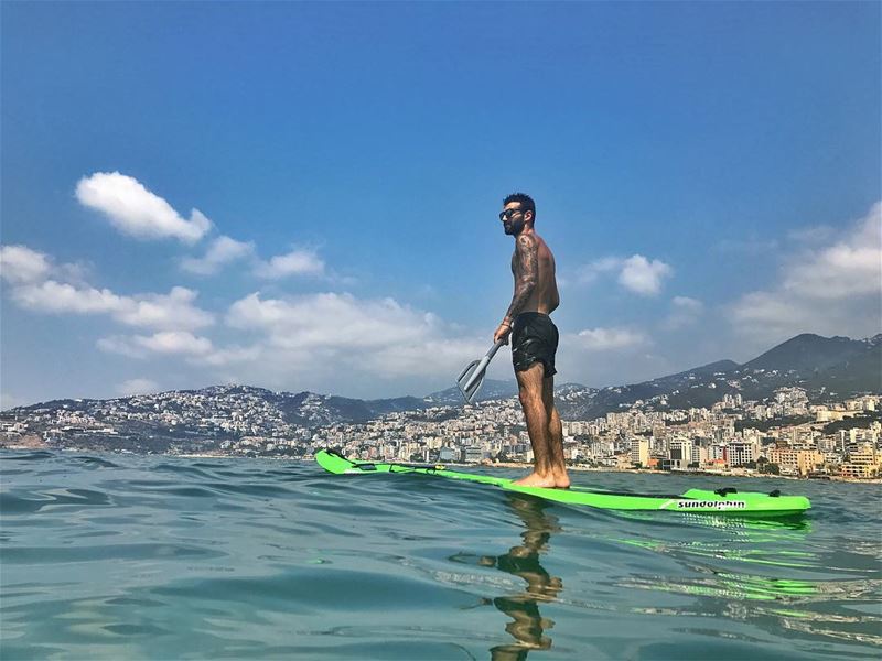 🚣🏽 sup ... (Bay Of Jounieh)