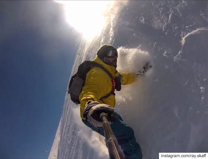 Surfing the snow‼️ .... ............... lebanon  nature ... (Surf Style)