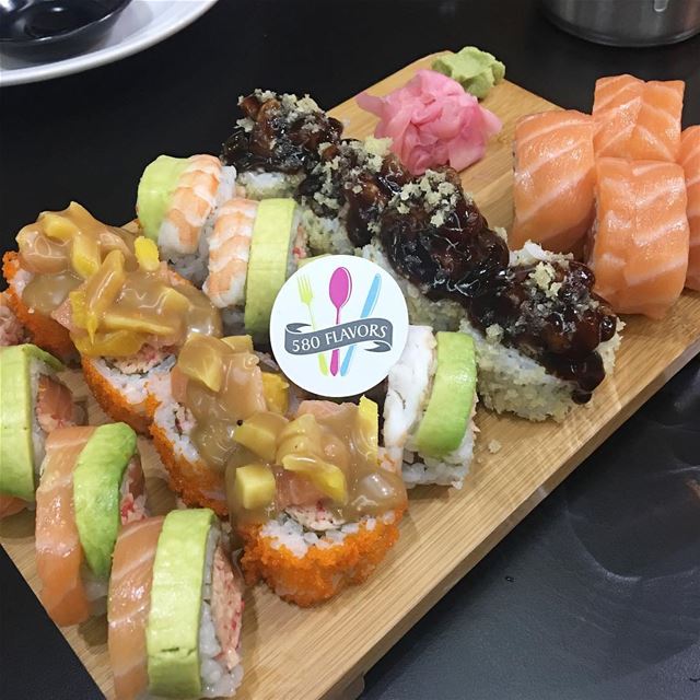 Sushi night 😍😍 @sushistar.gate  makhlouf  zgharta ... 580flavors ... (Makhlouf Wakim - The Lake of Bnachii)