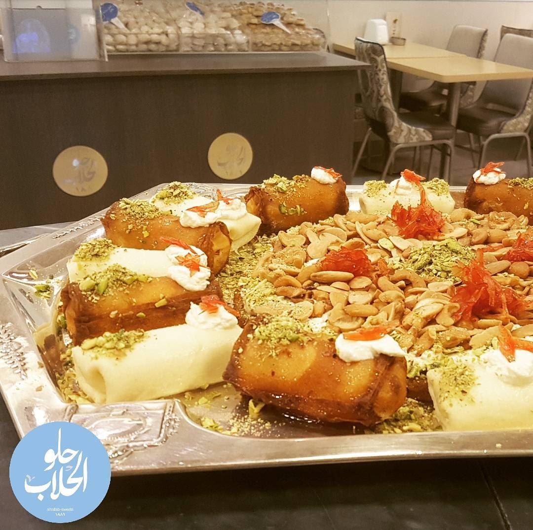  sweetslovers who's ready to indulge in our  عثملية exquisite taste of... (Abed Ghazi Hallab Sweets)