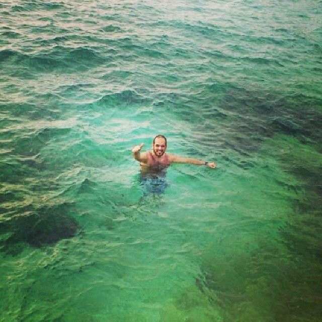  swimming  sea  freezing  blue  water  lebanon  beirut  beautiful ...