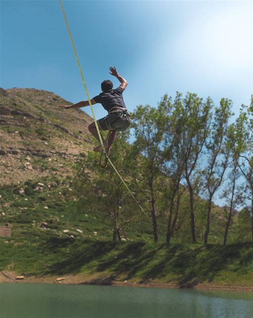 Swipe for front view📷: @michelfakhoury  behlokbalance  slacklife ...