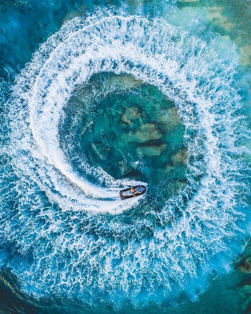 Swirl around 🌀Photo taken with the @djiglobal Phantom 4 Pro. DJI ... (White Beach)