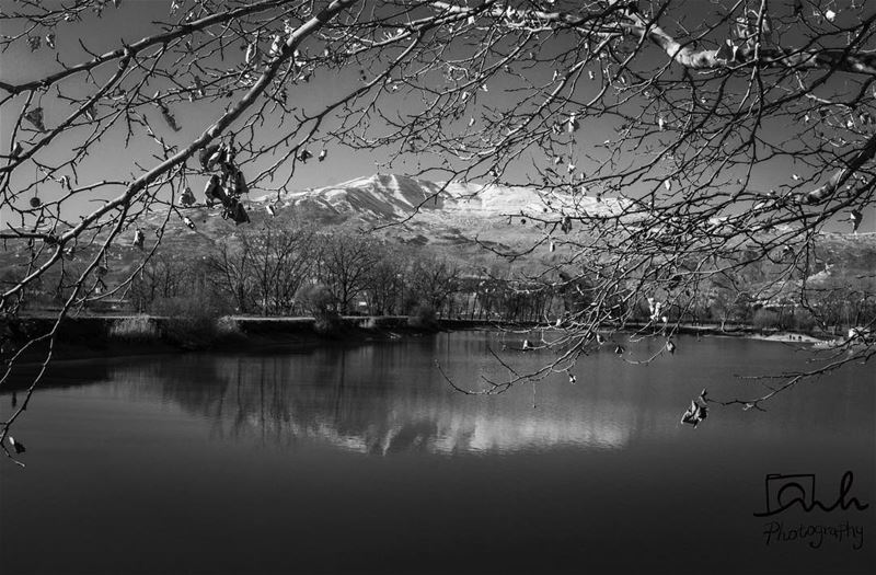 Taanayel  mountain  snow  peak  landscape  landscapelovers photography ... (Deïr Taanâyel, Béqaa, Lebanon)