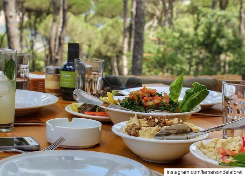 Tabbouleh and Hummus, the corner stone of the Lebanese mezze 😋 Who's a...