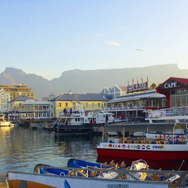 Table mountains from the Victoria waterfront....lovely Cape Town! Africa...