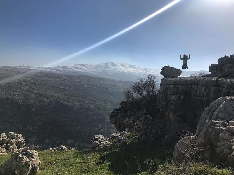 Take a break from life; try jumping instead 🤟🏻 (Matn District)