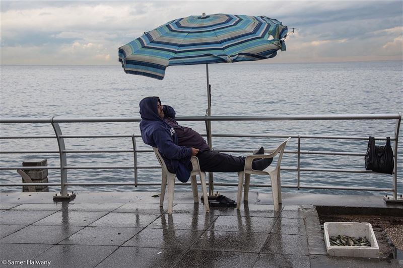 Take a break... snapped in  beirut  lebanon  seaside  fisherman  rest ...