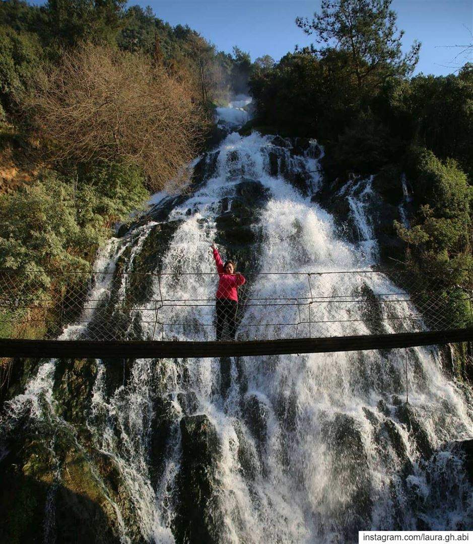 Take a deep breath and continue  forward  hikingadventures  hiking... (Ouyoun El Samak Waterfalls)