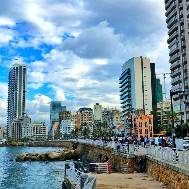 Take me back to Beirut 🇱🇧  shotoniphone  beirut  lebanon  sky  clouds ... (Beirut, Lebanon)