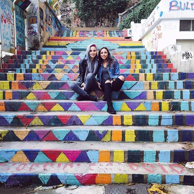 Take me back to colourful  Lebanon ❤️💚... TBT  Travel  Beirut  Gemmayze... (Gemmayze)